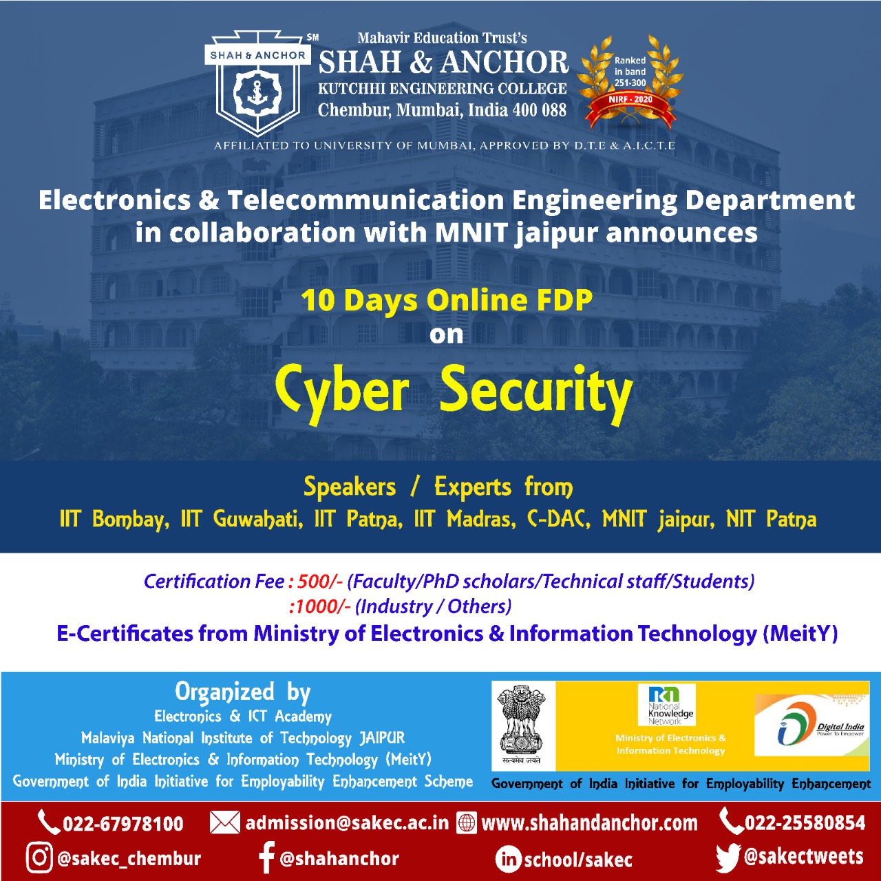 cyber security courses in india
