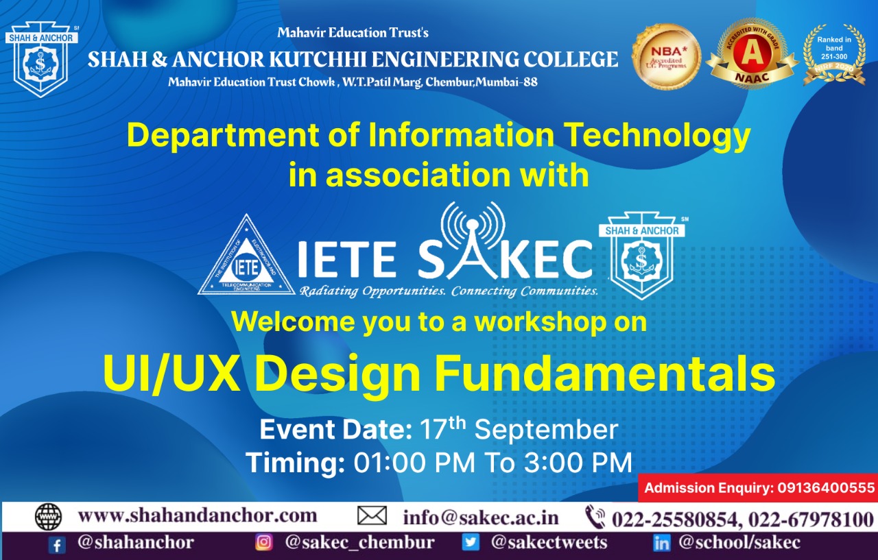 UI/UX Design Fundamentals - SAKEC-Shah & Anchor Kutchhi Engineering College