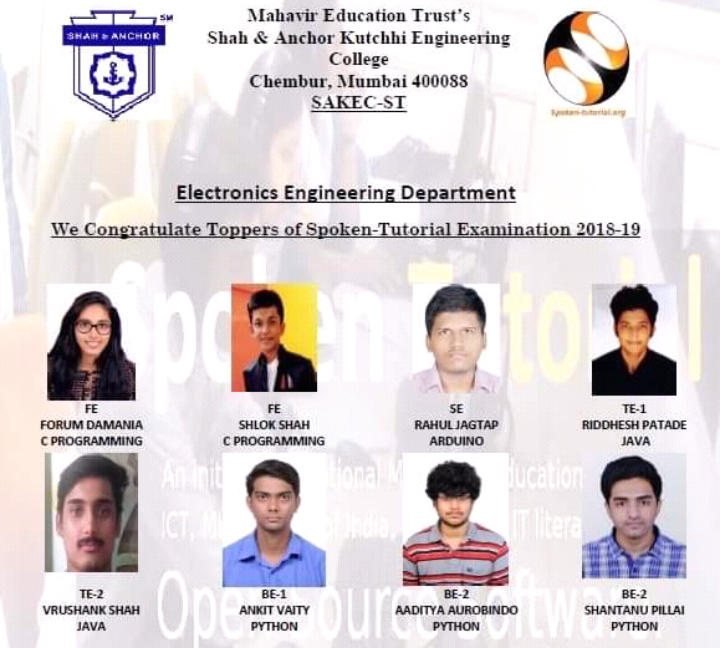 Spoken Tutorials Toppers